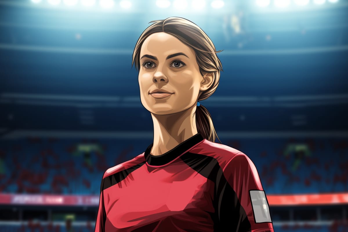 A female football referee who is going to make history
