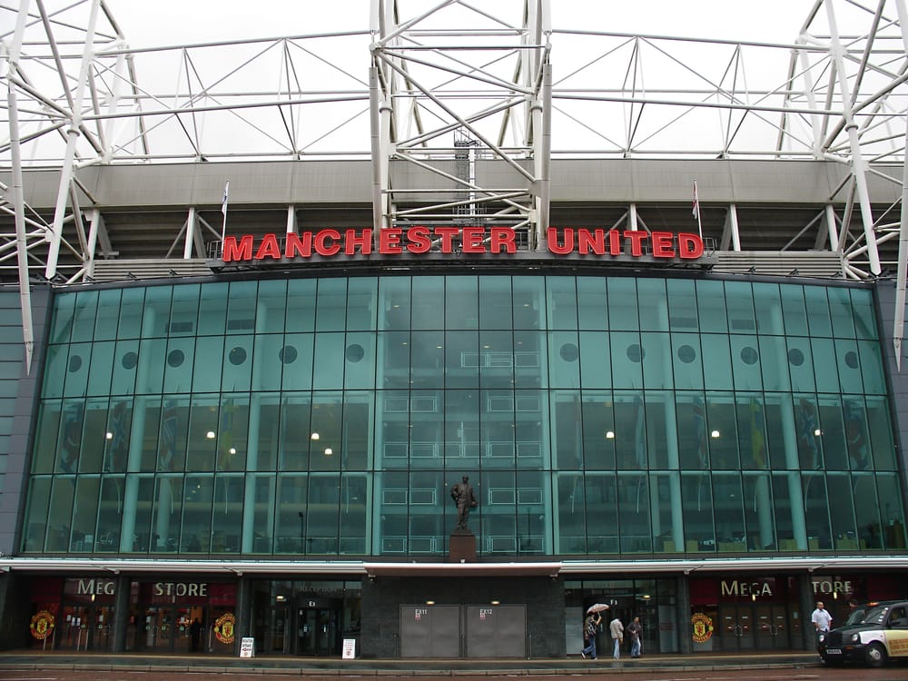 Old Trafford - Manchester football club stadium.