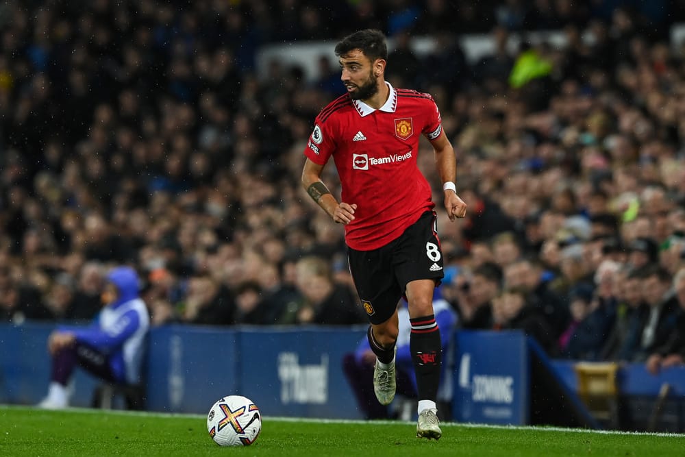 Bruno Fernandes #8 of Manchester United