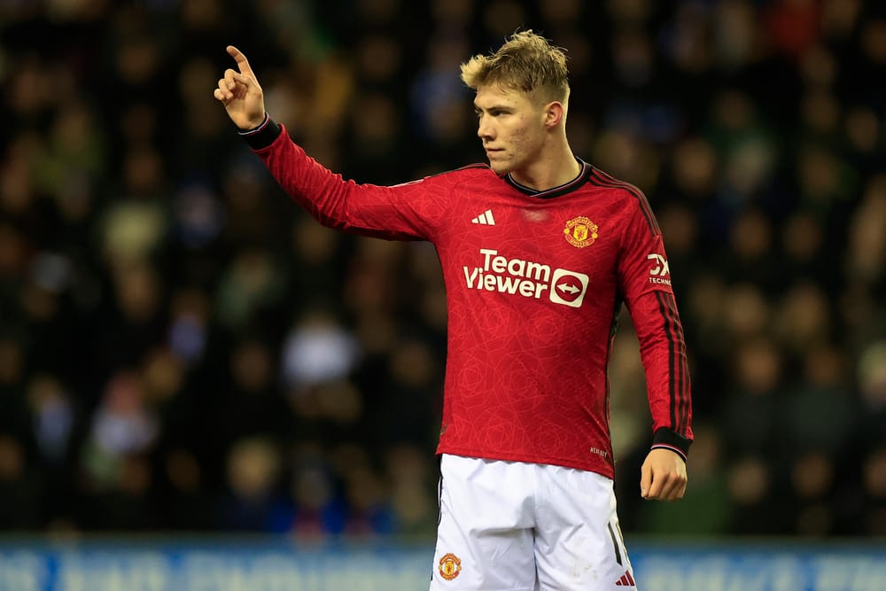 Rasmus Hojlund of Manchester United.