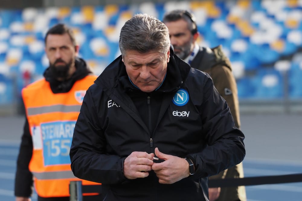 Walter Mazzarri coach of Napoli.