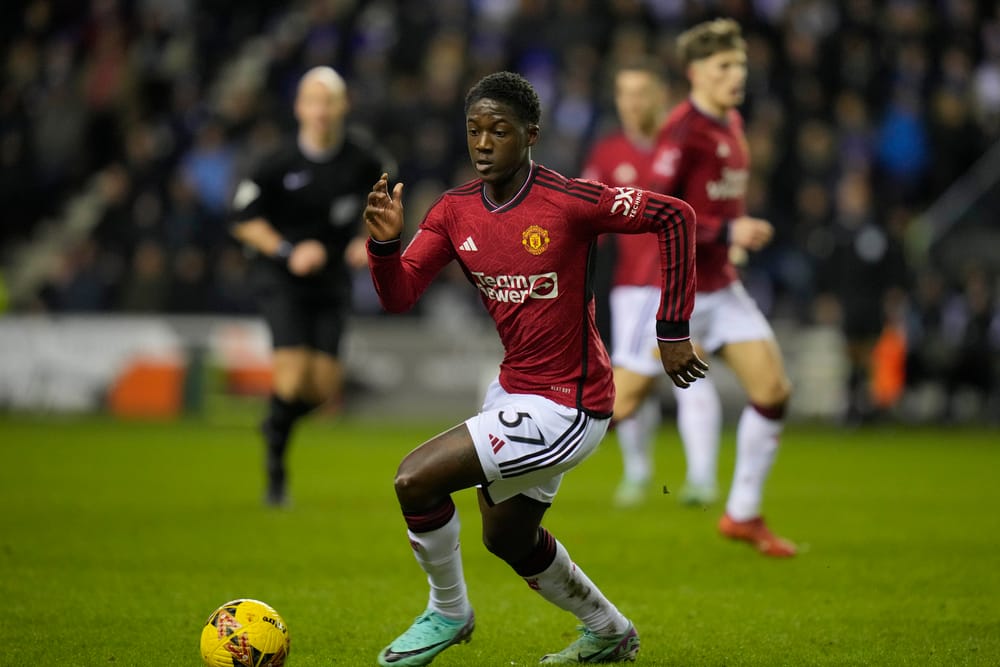Kobbie Mainoo of Manchester United.