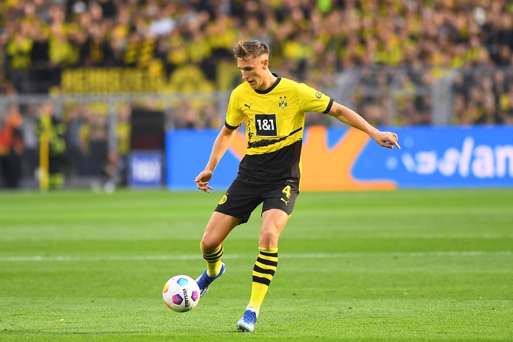 Nico Schlotterbeck of Borussia Dortmund.