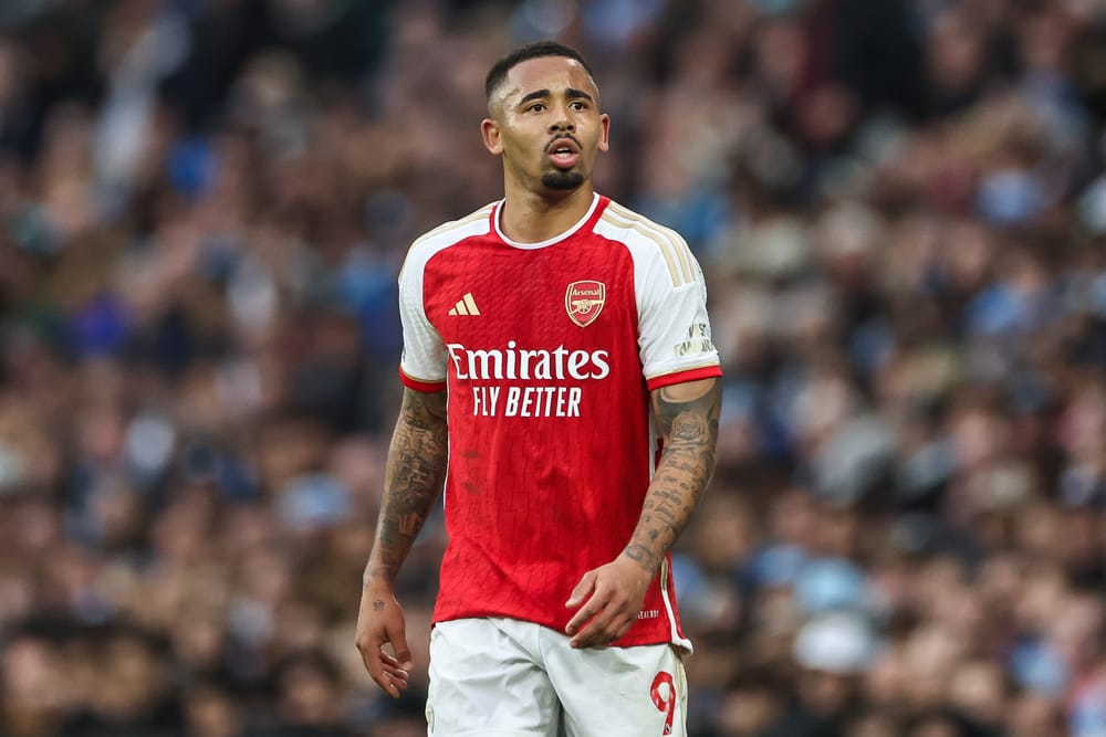 Gabriel Jesus of Arsenal during the Premier League match.
