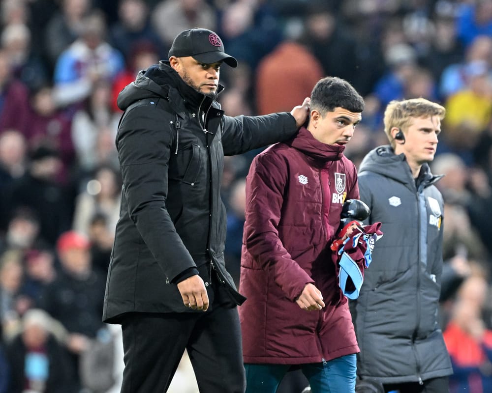 Vincent Kompany manager of Burnley, during the Premier League match.